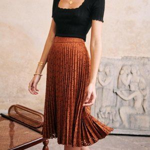Sezane Dino Skirt Sz 36